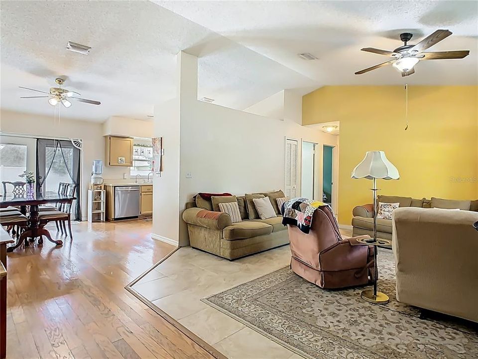 Entrance to the garage door is to the left as you enter the home.