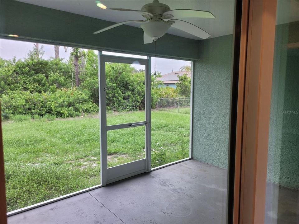 Screened lanai