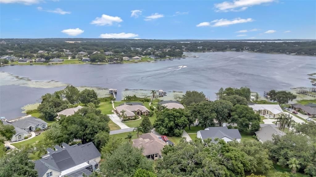 Crescent Lake that the community is located on