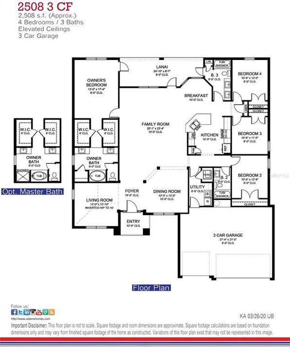 Active With Contract: $447,350 (4 beds, 3 baths, 2508 Square Feet)