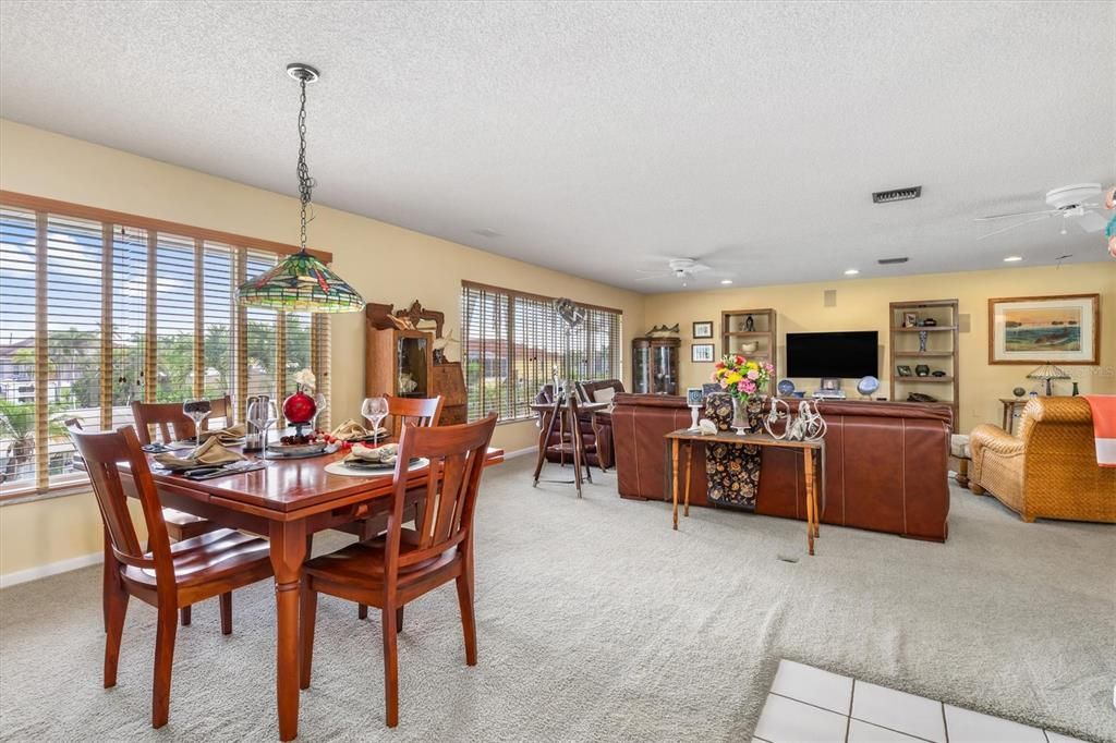 View of Dining Room and Living Room