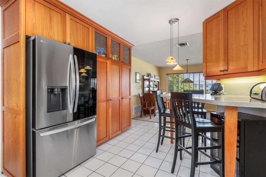 Wood cabinets for storage
