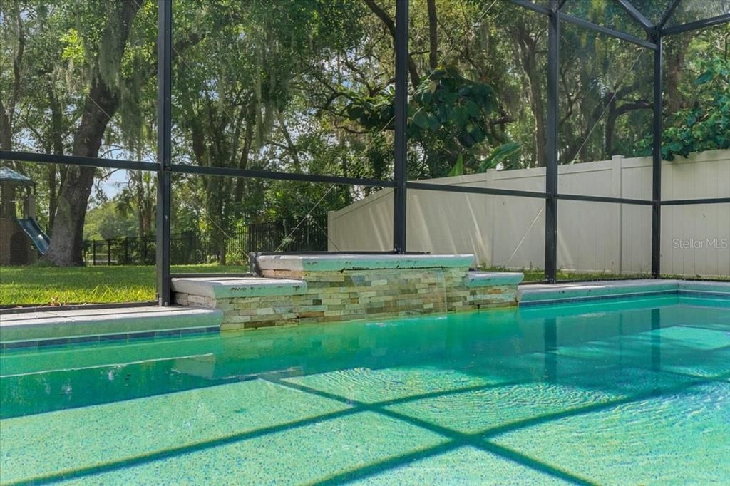 Pool Overlooking Beautiful Backyard