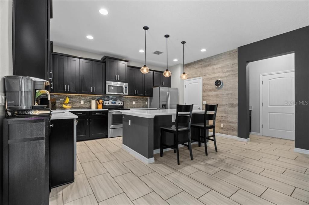 Elevated Lighting, Large Pantry