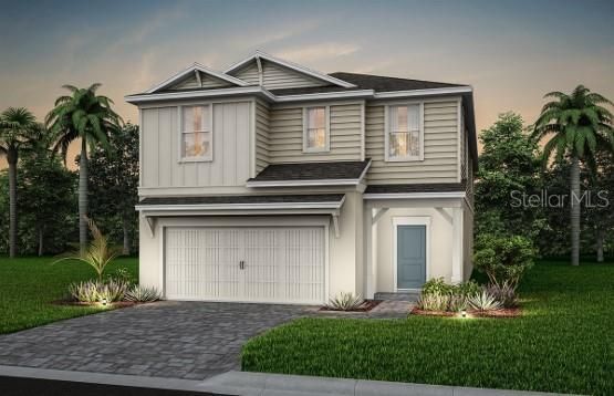 Exterior Design. Artistic rendering for this new construction home. Pictures are for illustrative purposes only. Elevations, colors and options may vary
