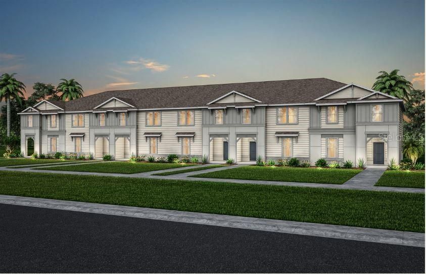 Exterior Design. Artistic rendering for this new construction home. Pictures are for illustrative purposes only. Elevations, colors and options may vary.