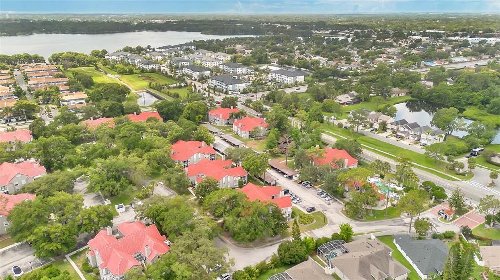 Aerial view looking SW with Lake Howell off in the distance