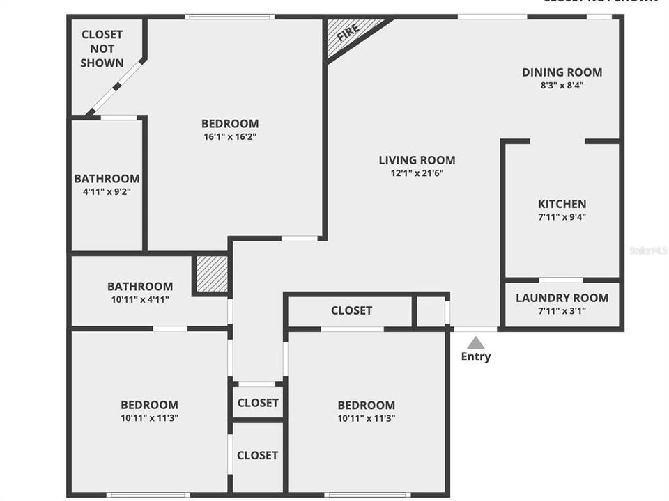 待售: $290,000 (3 贝兹, 2 浴室, 1157 平方英尺)