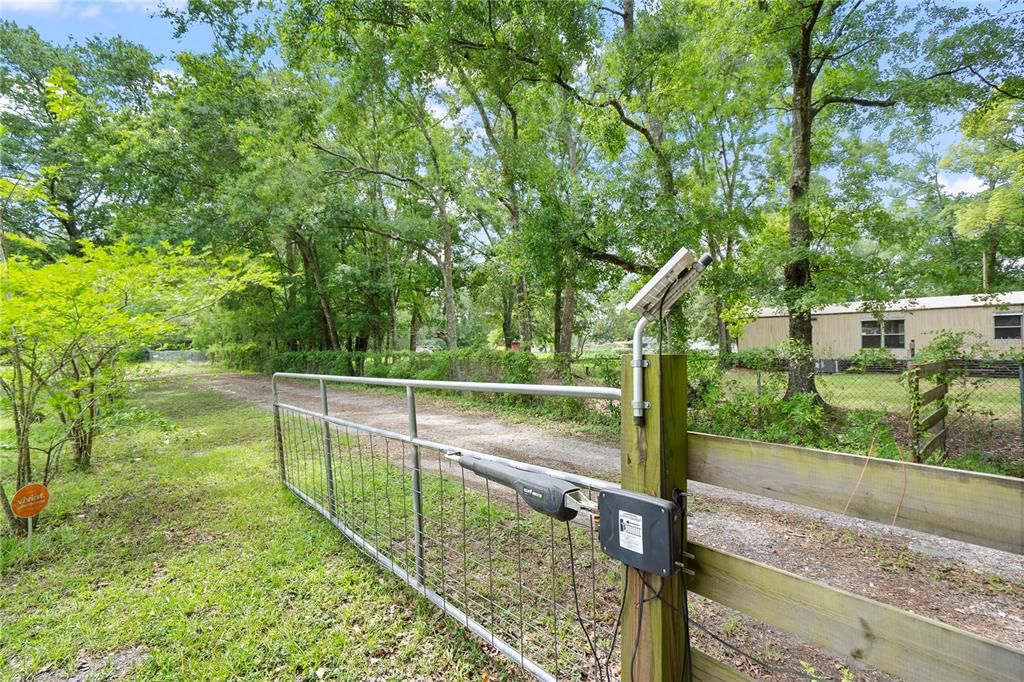 ELECTRIC SOLAR GATED ENTRANCE