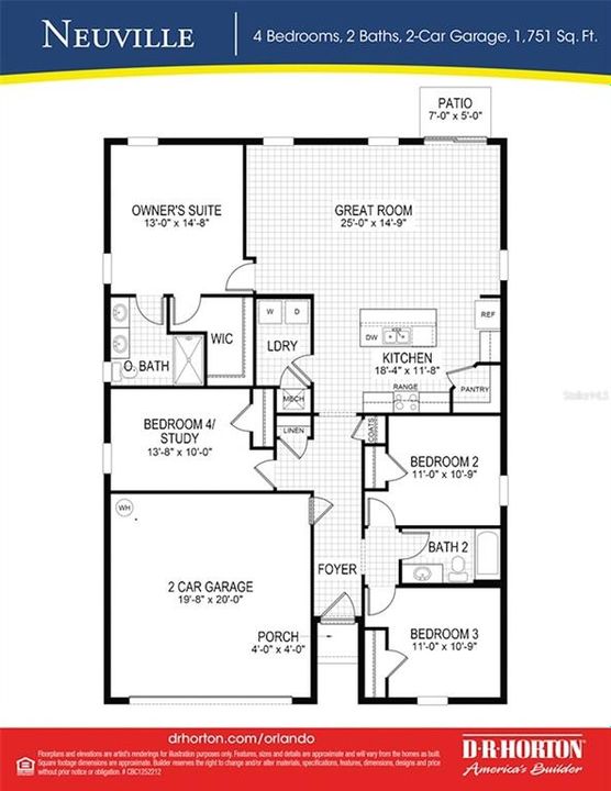 Active With Contract: $1,895 (4 beds, 2 baths, 1751 Square Feet)
