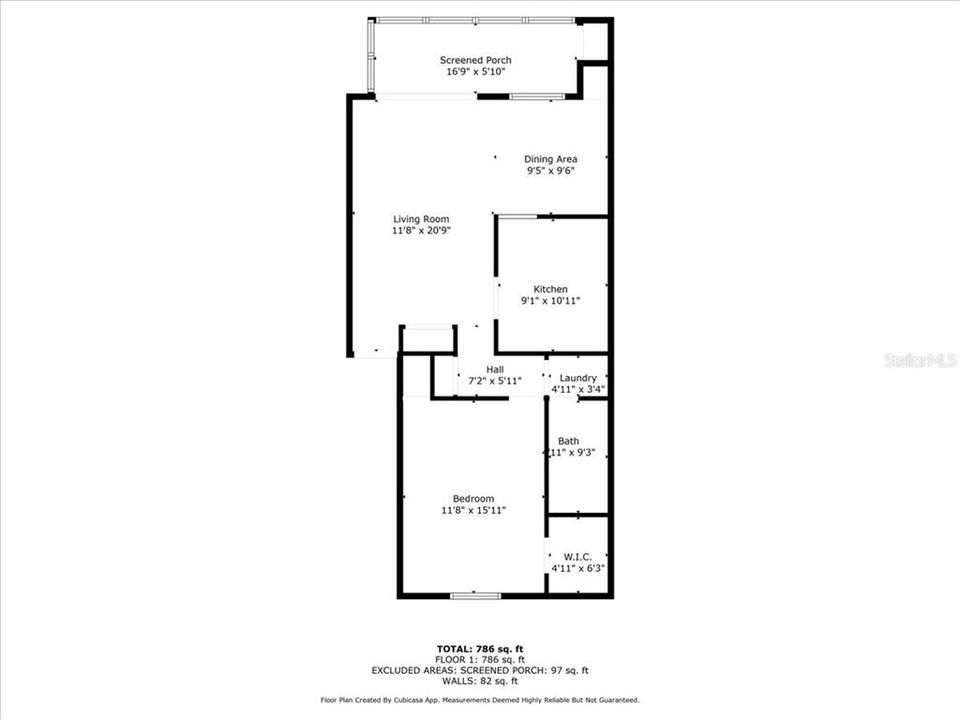 合同活跃: $79,000 (1 贝兹, 1 浴室, 822 平方英尺)