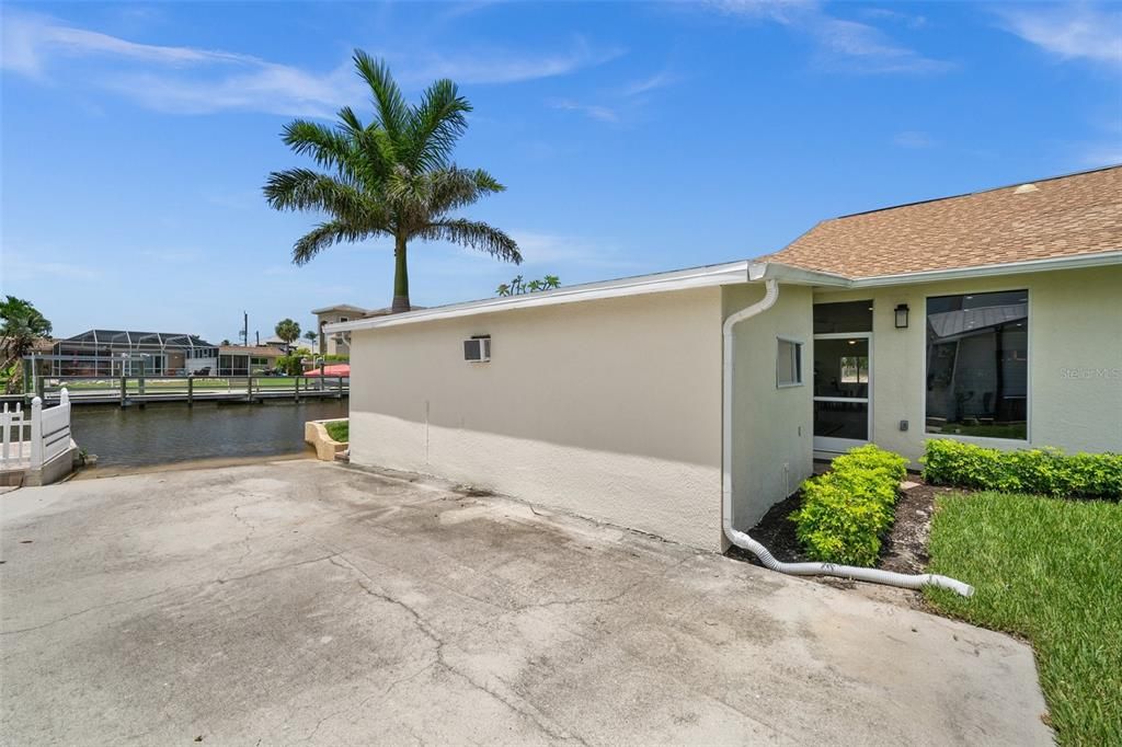 Private Paved Boat Ramp and Back of Office Suite
