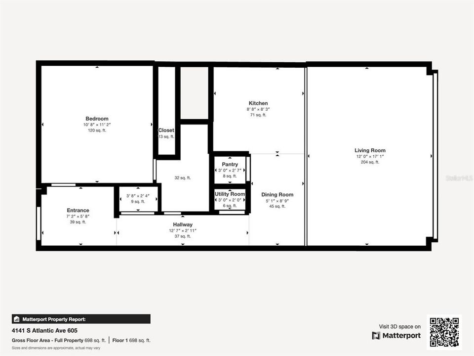 Activo con contrato: $325,000 (1 camas, 1 baños, 690 Pies cuadrados)