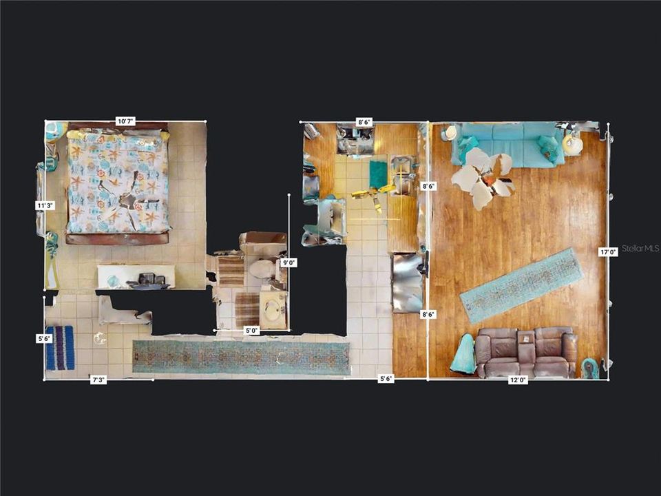 Activo con contrato: $325,000 (1 camas, 1 baños, 690 Pies cuadrados)