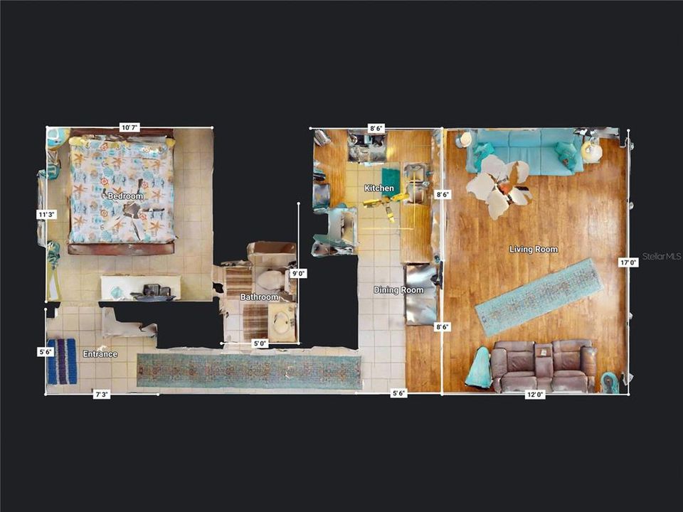 Activo con contrato: $325,000 (1 camas, 1 baños, 690 Pies cuadrados)