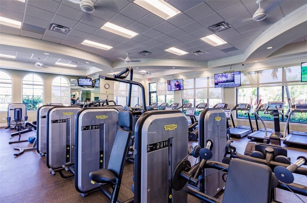 Well appointed fitness center