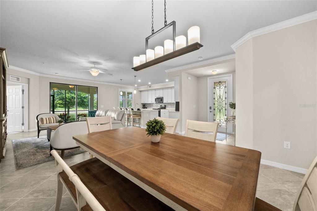 Dining Room with a view to outside