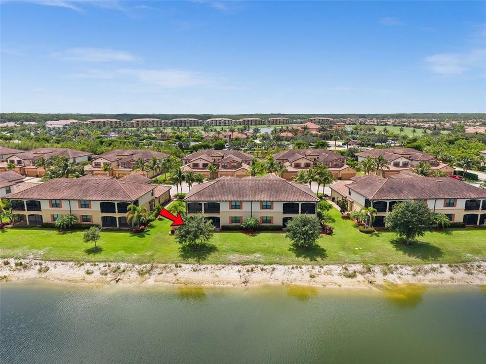 Rear Aerial View from the lake