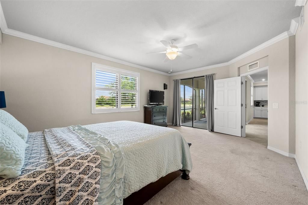 Primary Bedroom just steps from the lanai