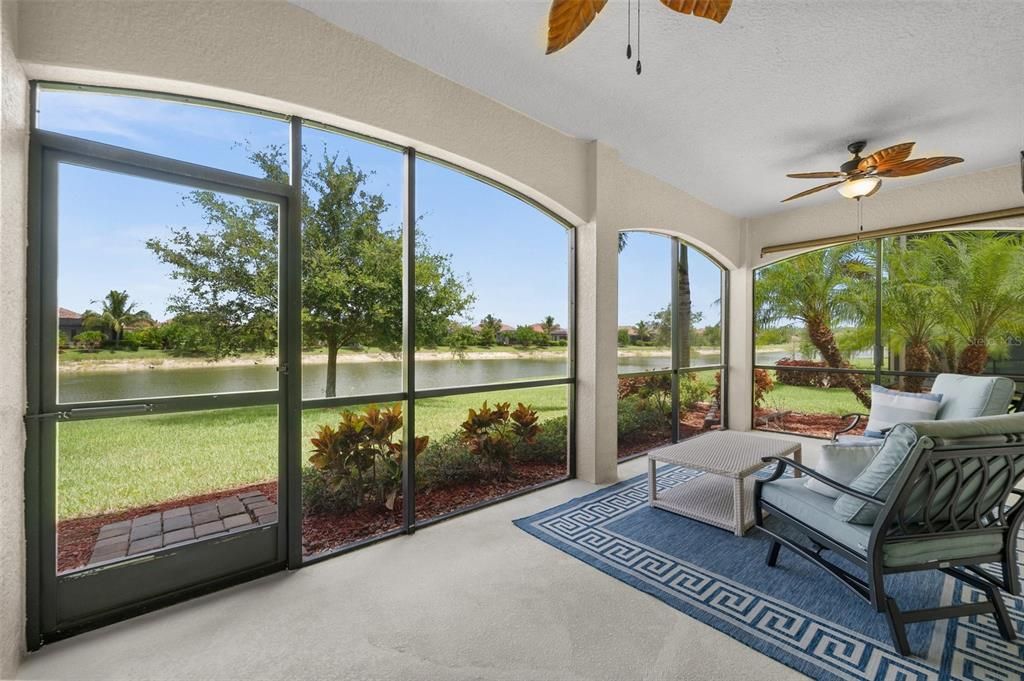 Beautiful Views of the lake from the Screened Lanai