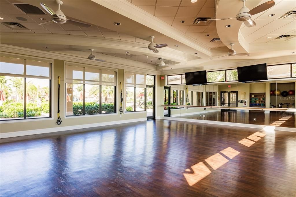 Amazing Aerobics Room at the Clubhouse