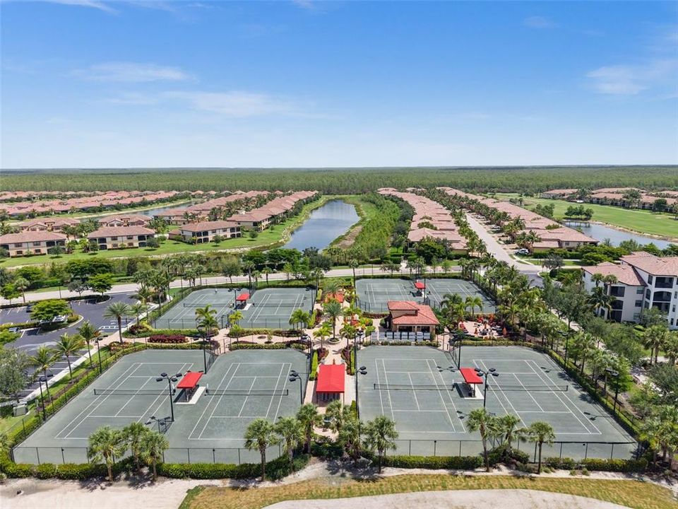 8 Tennis courts at the Bonita National Golf & Country Club