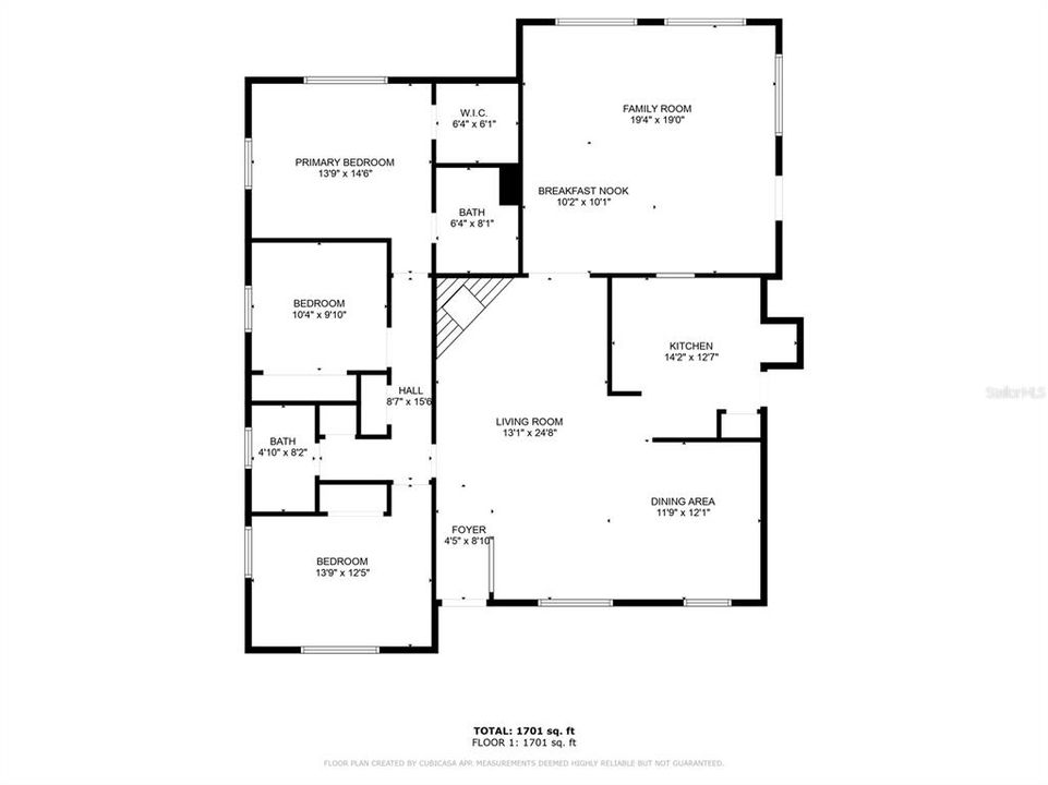 На продажу: $395,000 (3 спален, 2 ванн, 1854 Квадратных фут)