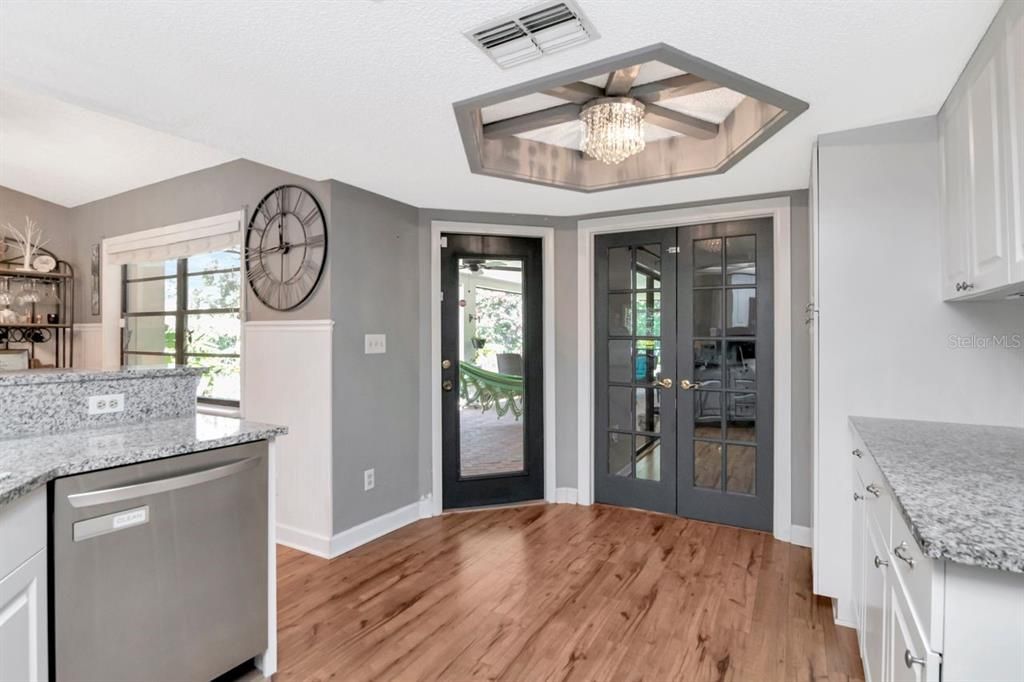 French Doors Connecting to In-Law Suite