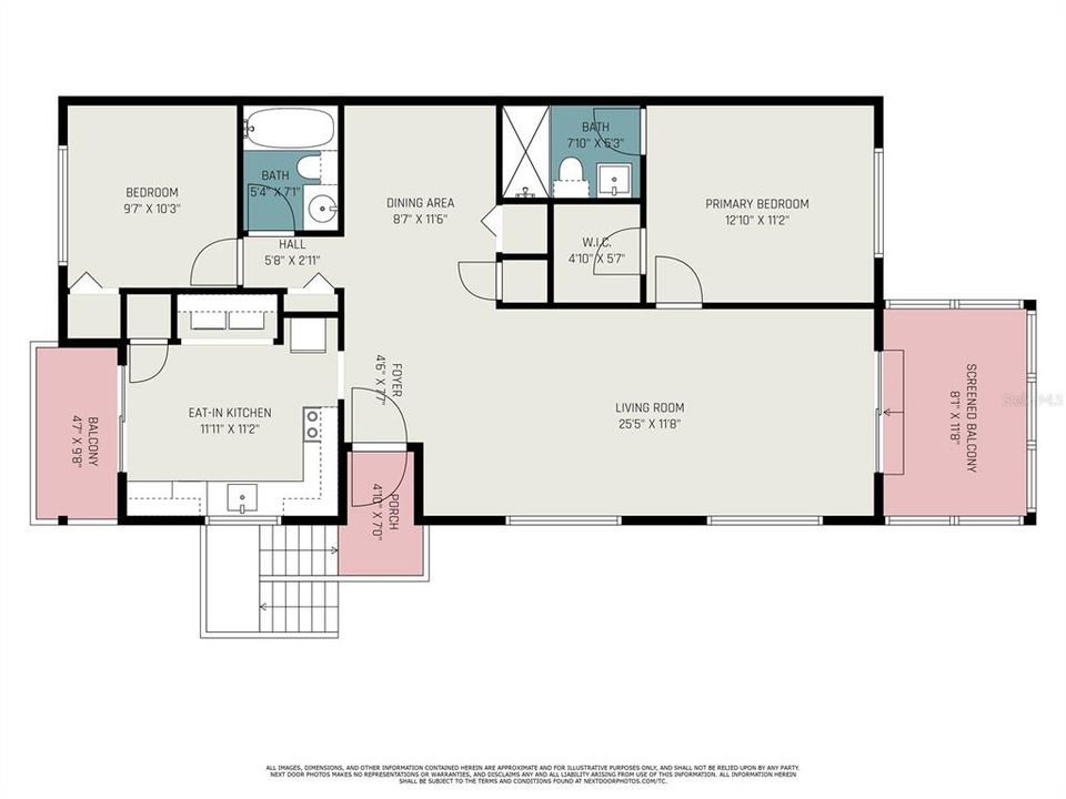 For Sale: $210,000 (2 beds, 2 baths, 1060 Square Feet)