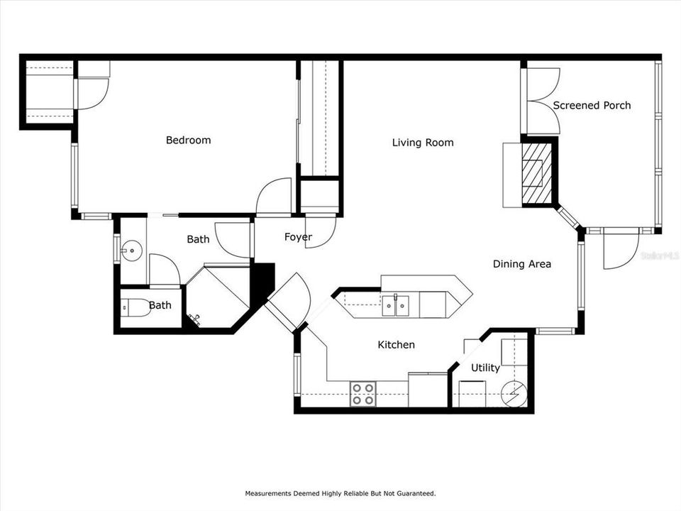 Active With Contract: $238,000 (1 beds, 1 baths, 832 Square Feet)