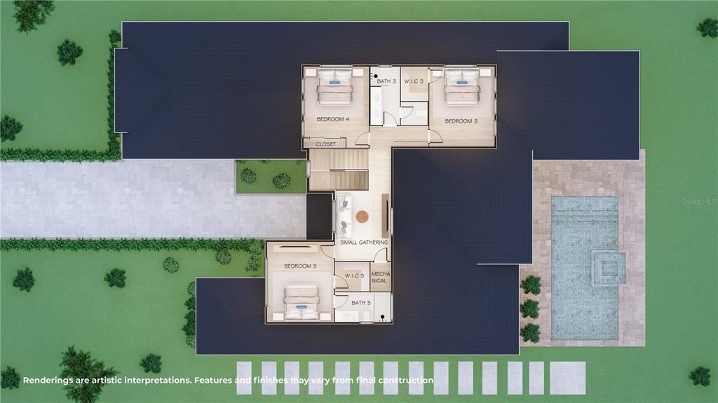 Под контрактом: $2,200,000 (5 спален, 4 ванн, 3994 Квадратных фут)