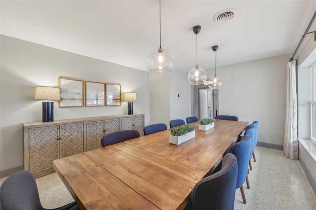 Dining room at the front of the home with plenty of space for large gatherings