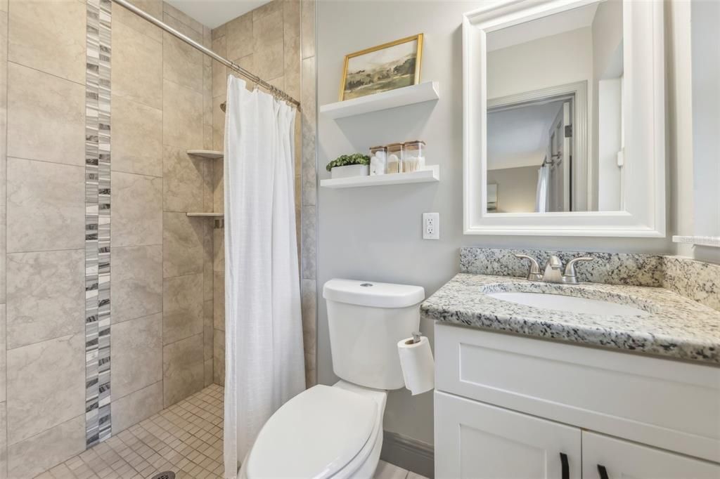 Primary bathroom with walk-in shower