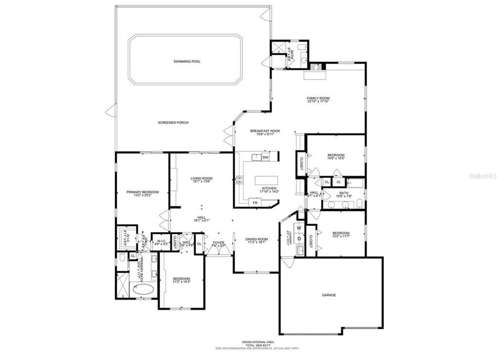 合同活跃: $925,000 (4 贝兹, 3 浴室, 2808 平方英尺)