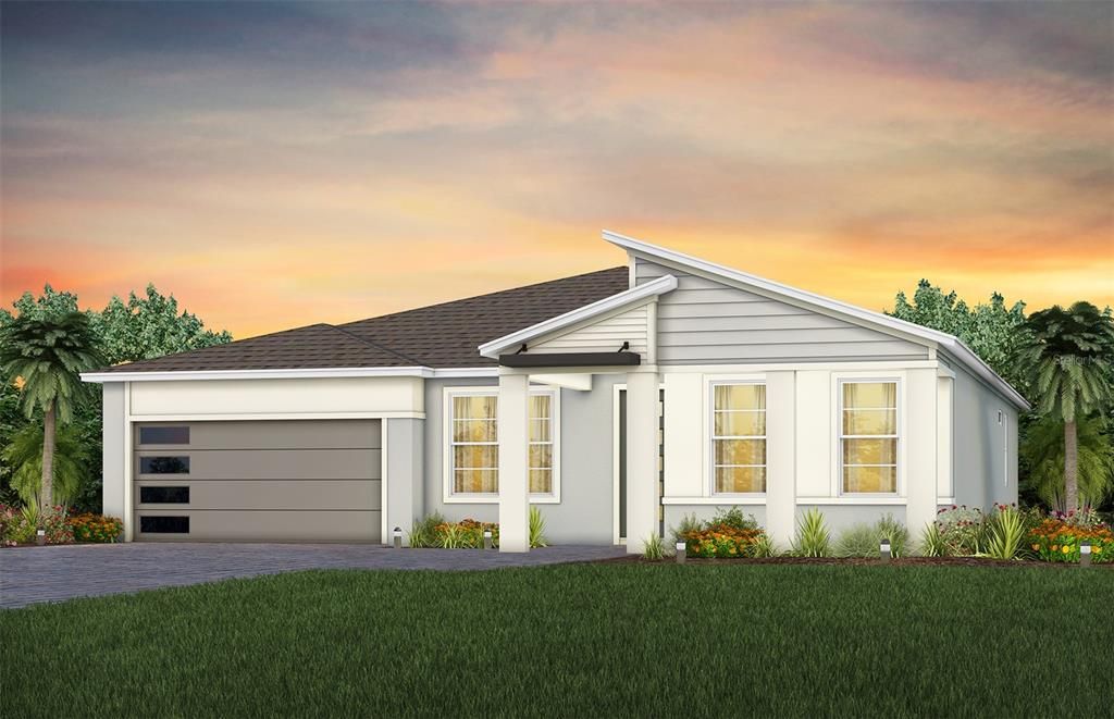 Exterior Design. Artistic rendering for this new construction home. Pictures are for illustrative purposes only. Elevations, colors and options may vary.