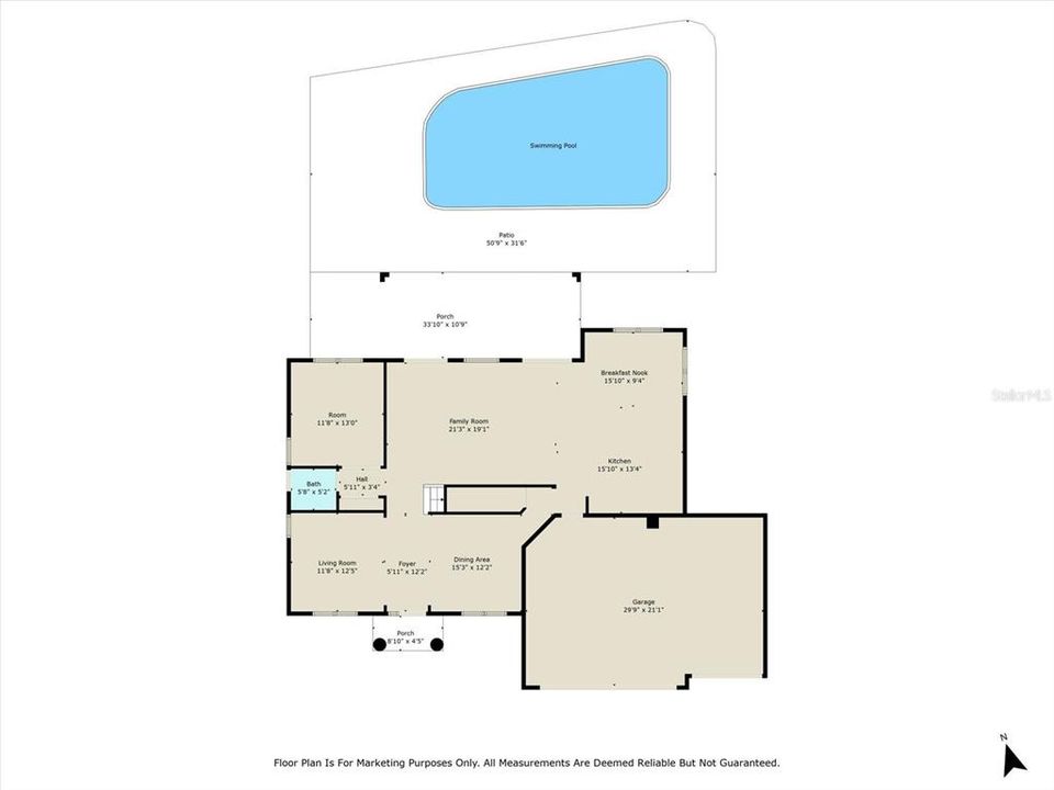 На продажу: $1,399,999 (5 спален, 3 ванн, 3088 Квадратных фут)