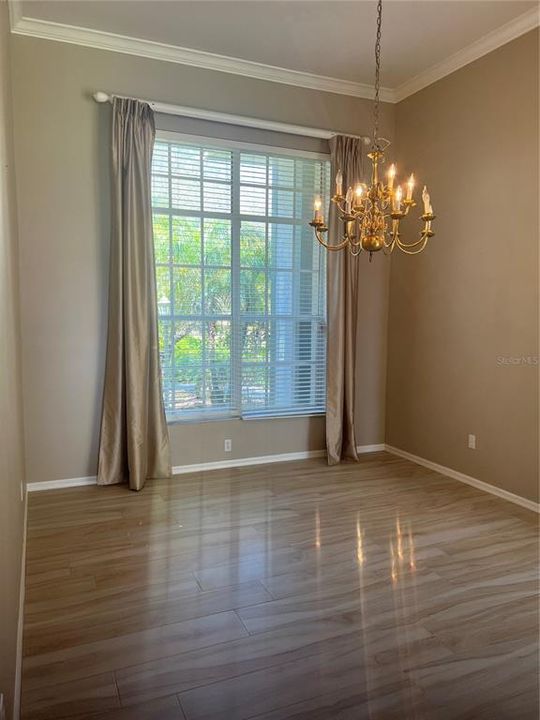 Formal dining just off kitchen