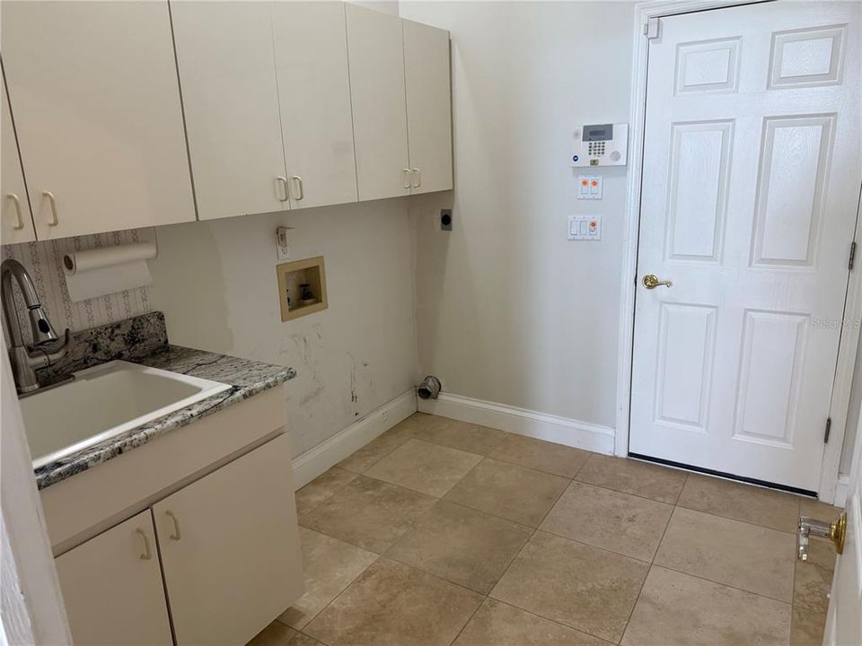 Inside laundry room