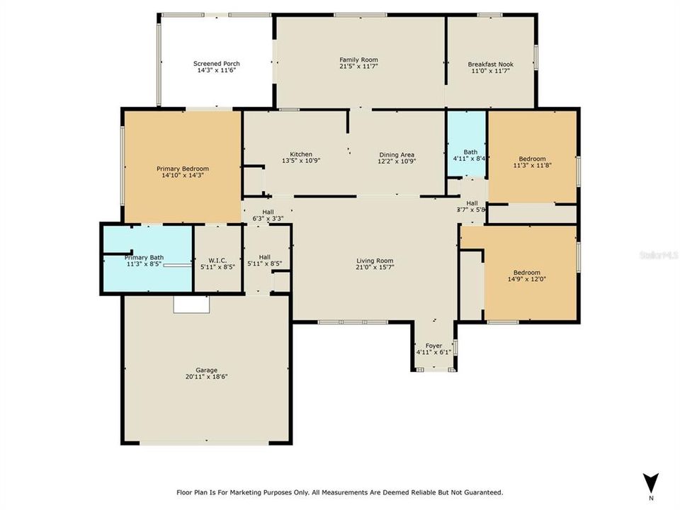 Active With Contract: $384,900 (3 beds, 2 baths, 2097 Square Feet)