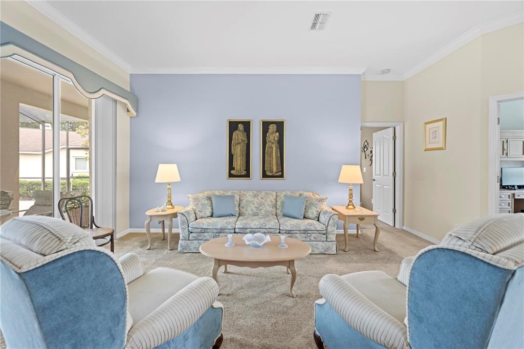 Living Room w/Pool Access