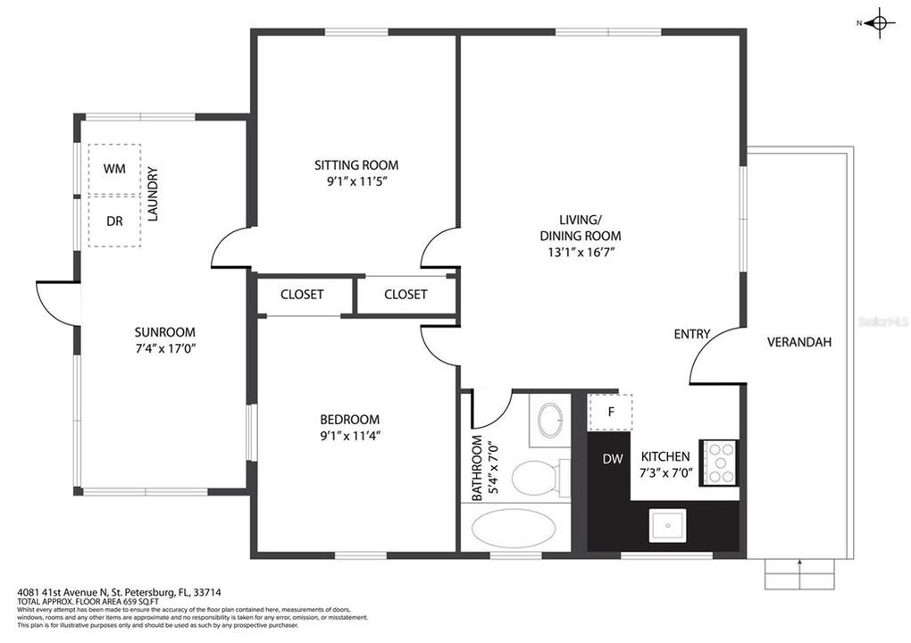 待售: $260,000 (2 贝兹, 1 浴室, 776 平方英尺)