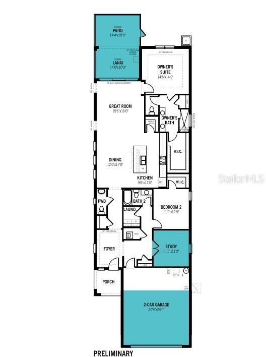 Active With Contract: $564,539 (2 beds, 2 baths, 1916 Square Feet)