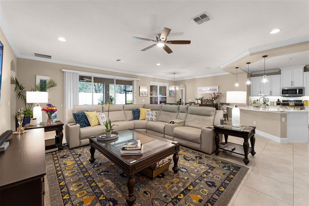 Family Room into Kitchen