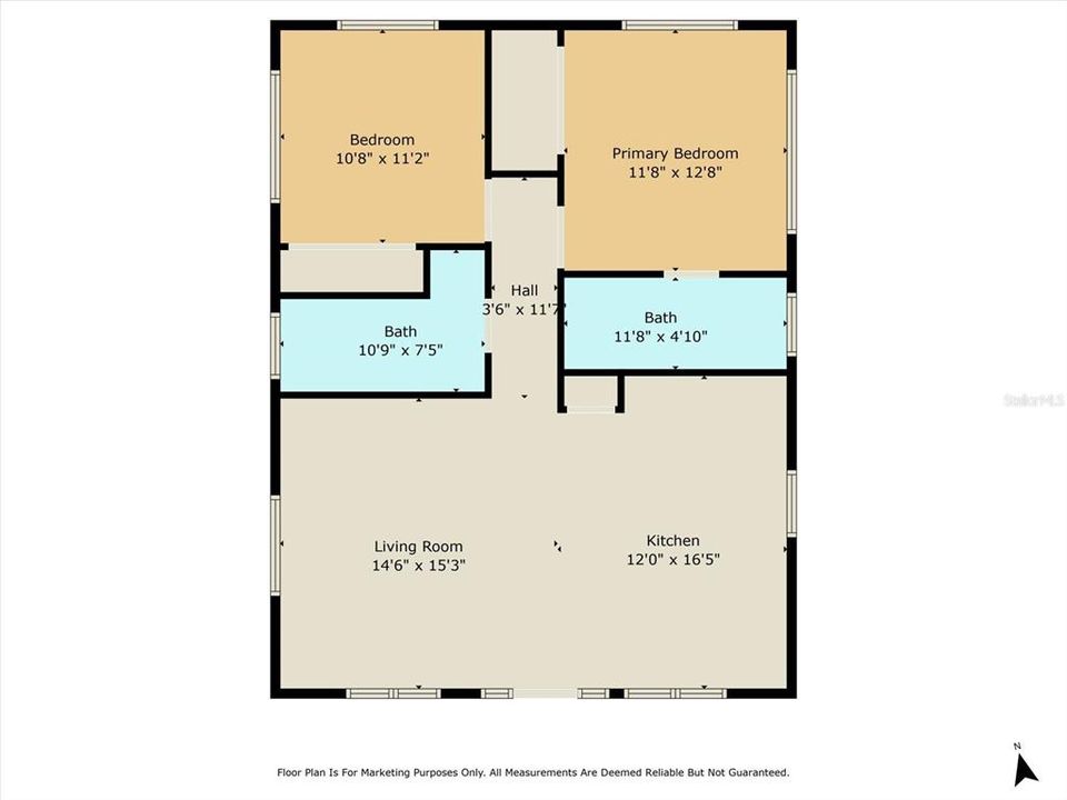 Active With Contract: $565,000 (2 beds, 2 baths, 972 Square Feet)