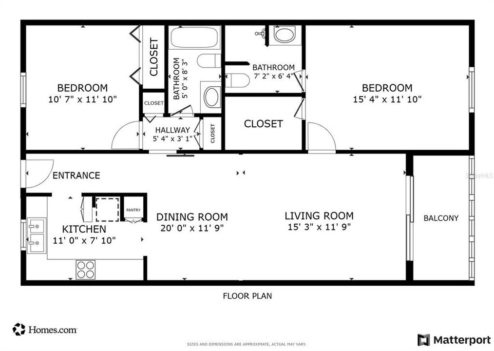 合同活跃: $174,000 (2 贝兹, 2 浴室, 951 平方英尺)
