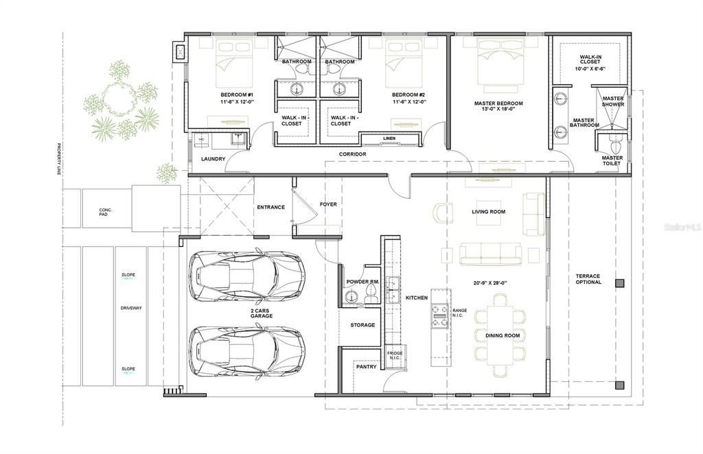 待售: $775,550 (3 贝兹, 3 浴室, 1911 平方英尺)