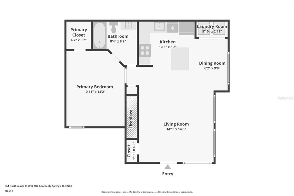 待售: $145,000 (1 贝兹, 1 浴室, 708 平方英尺)