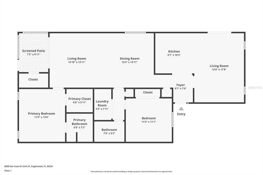 Activo con contrato: $179,000 (2 camas, 2 baños, 1409 Pies cuadrados)