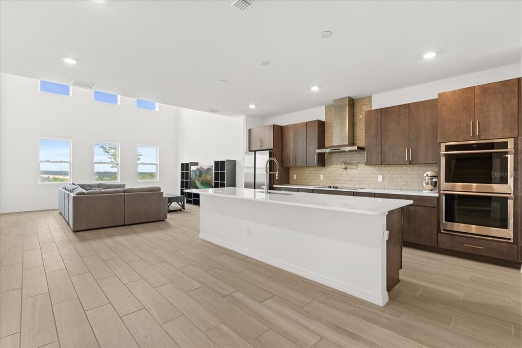 Kitchen and living room
