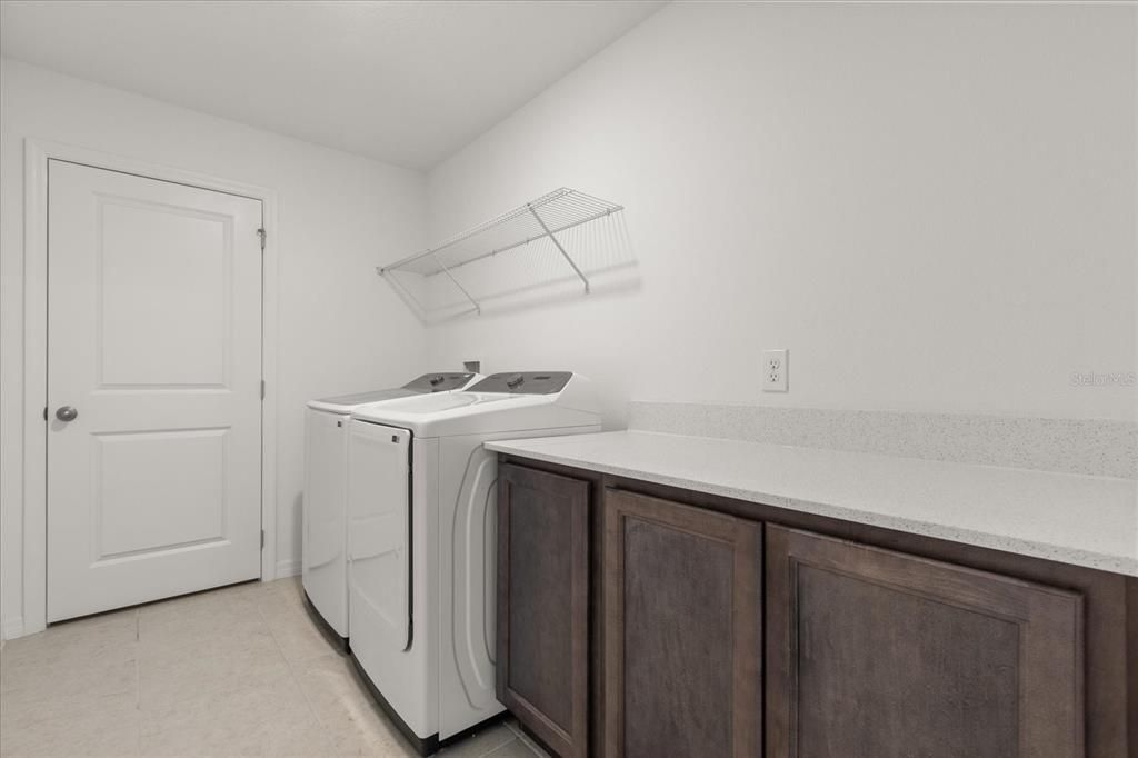 Upstairs laundry room